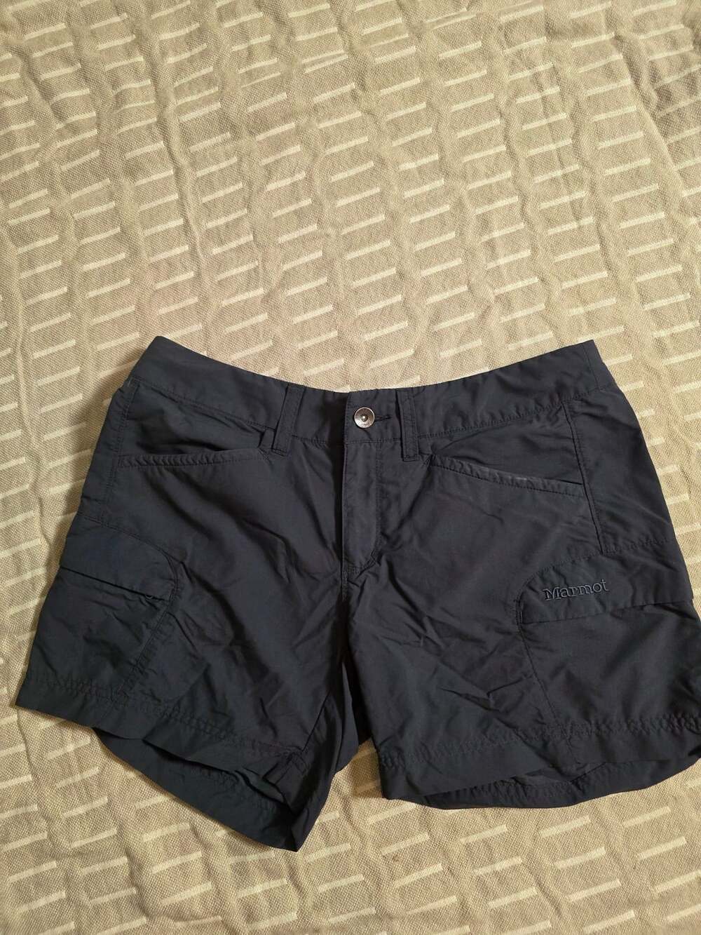 Marmot Hiking Cargo Shorts Size 6 Black Outdoor Lightweight